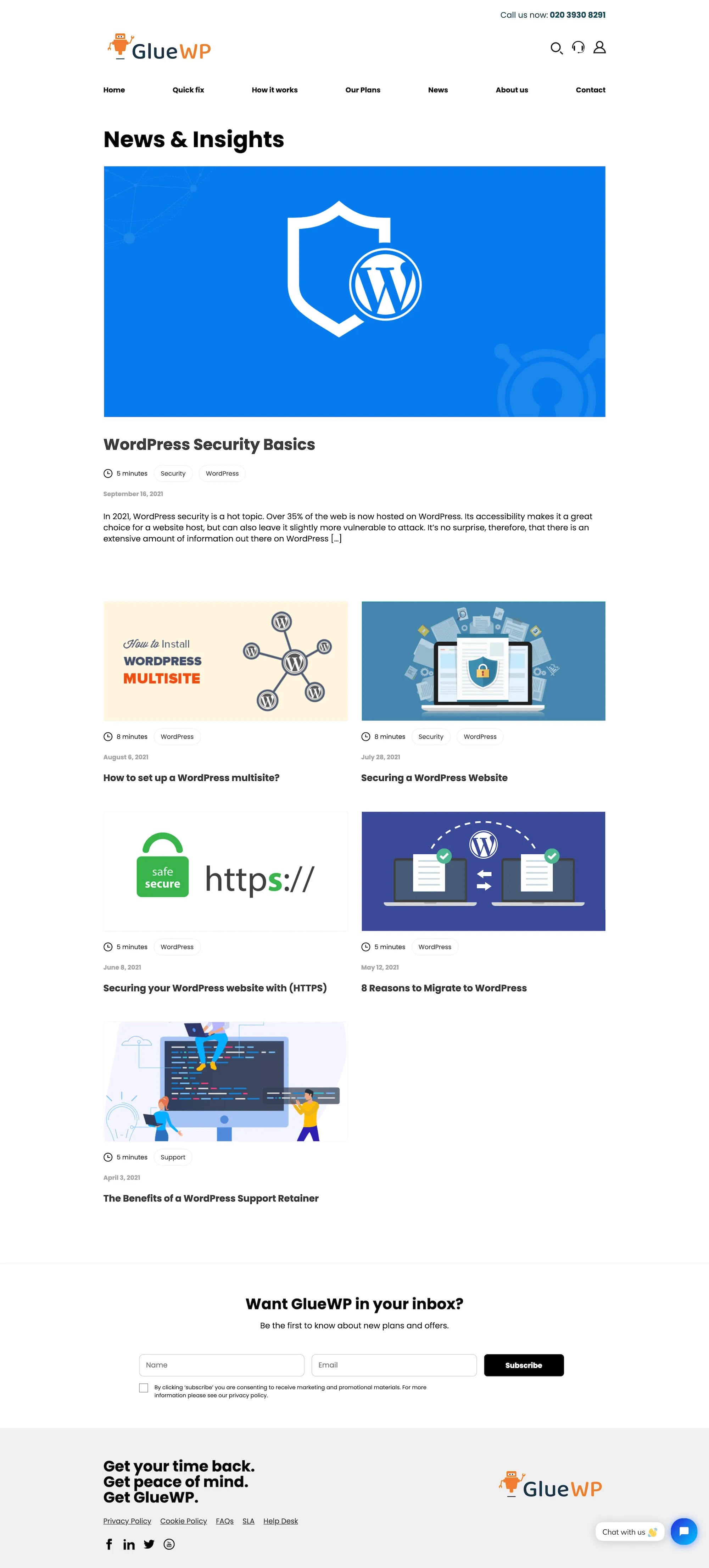 GlueWP News